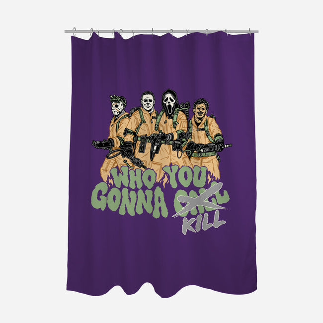 Who You Gonna Kill-none polyester shower curtain-momma_gorilla