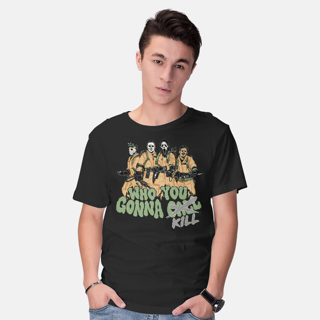 Who You Gonna Kill-mens basic tee-momma_gorilla