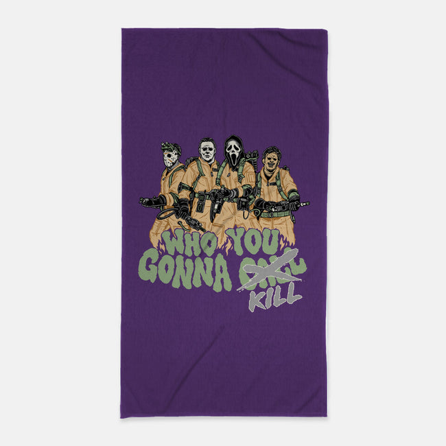 Who You Gonna Kill-none beach towel-momma_gorilla