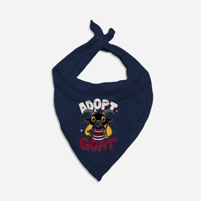 Adopt A Goat-cat bandana pet collar-Nemons