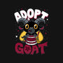 Adopt A Goat-womens off shoulder sweatshirt-Nemons