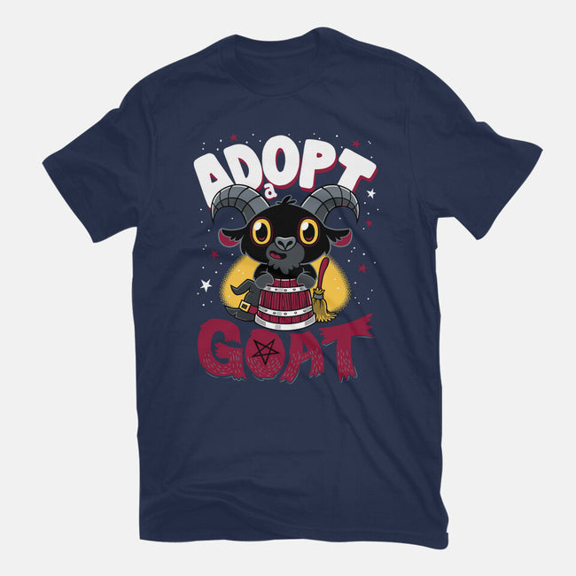 Adopt A Goat-womens basic tee-Nemons