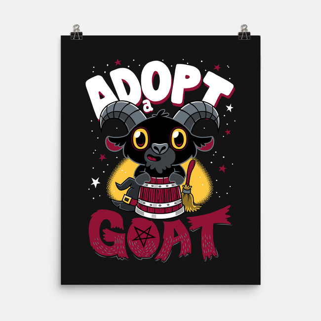 Adopt A Goat-none matte poster-Nemons