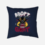 Adopt A Goat-none removable cover w insert throw pillow-Nemons