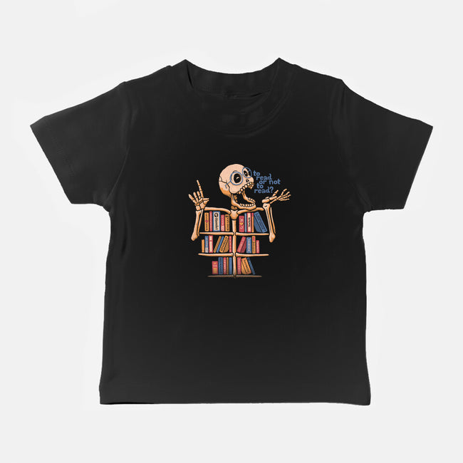 Skeleton Book Shelf-baby basic tee-tobefonseca