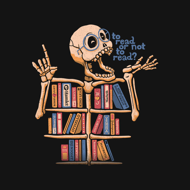 Skeleton Book Shelf-mens basic tee-tobefonseca