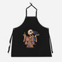 Skeleton Book Shelf-unisex kitchen apron-tobefonseca