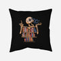 Skeleton Book Shelf-none non-removable cover w insert throw pillow-tobefonseca