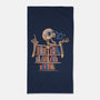 Skeleton Book Shelf-none beach towel-tobefonseca