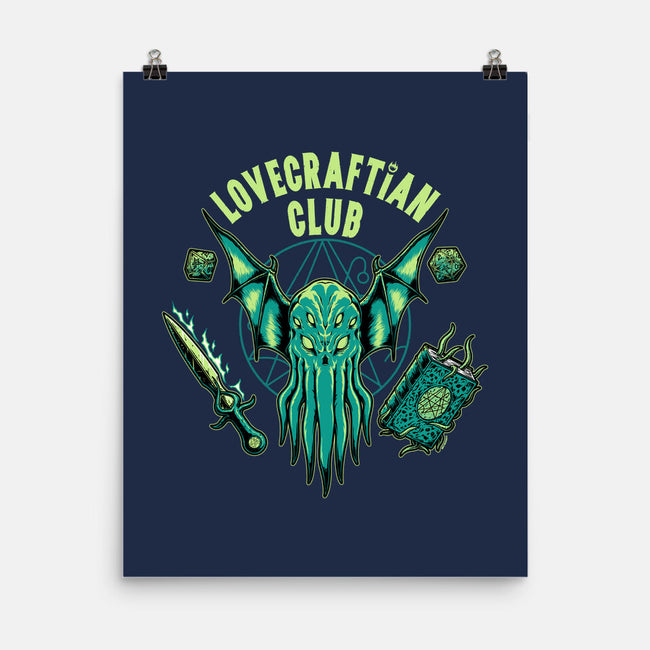 Lovecraftian Club-none matte poster-pigboom