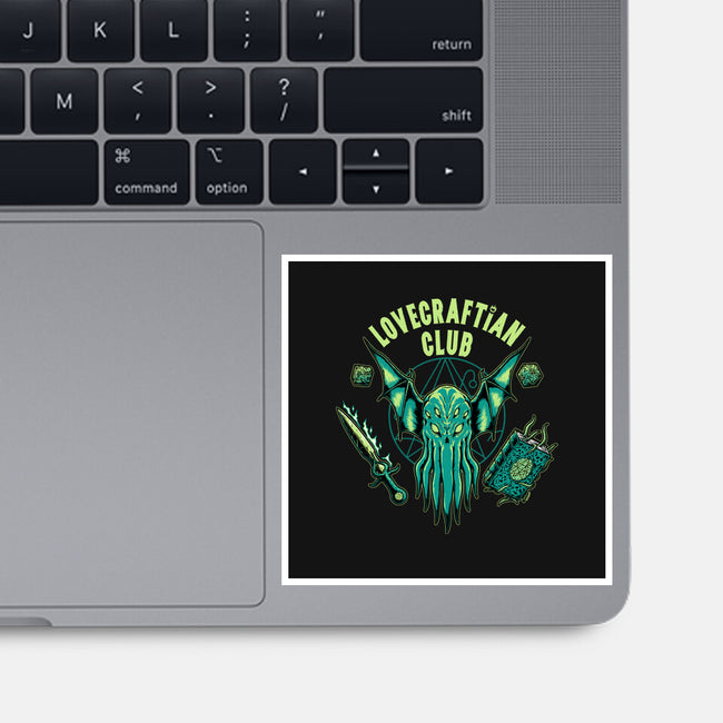 Lovecraftian Club-none glossy sticker-pigboom