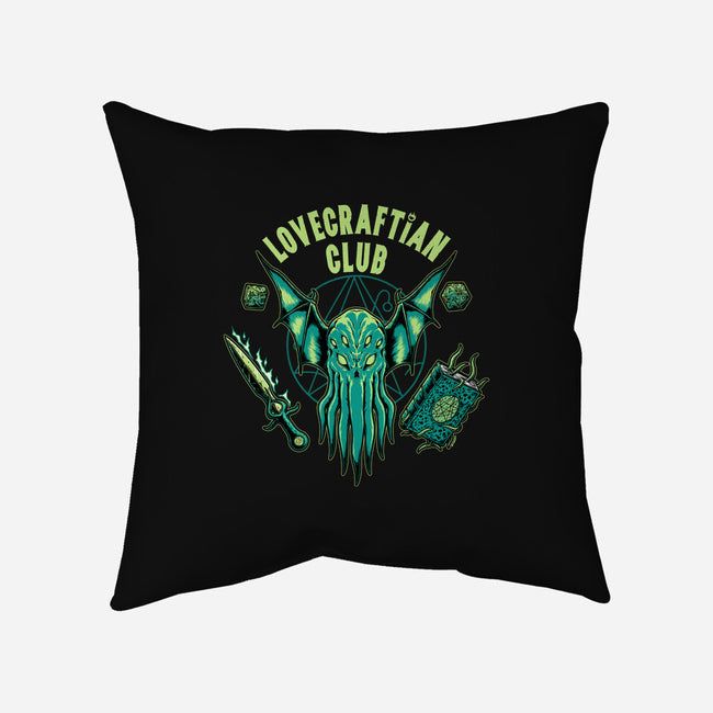 Lovecraftian Club-none removable cover throw pillow-pigboom