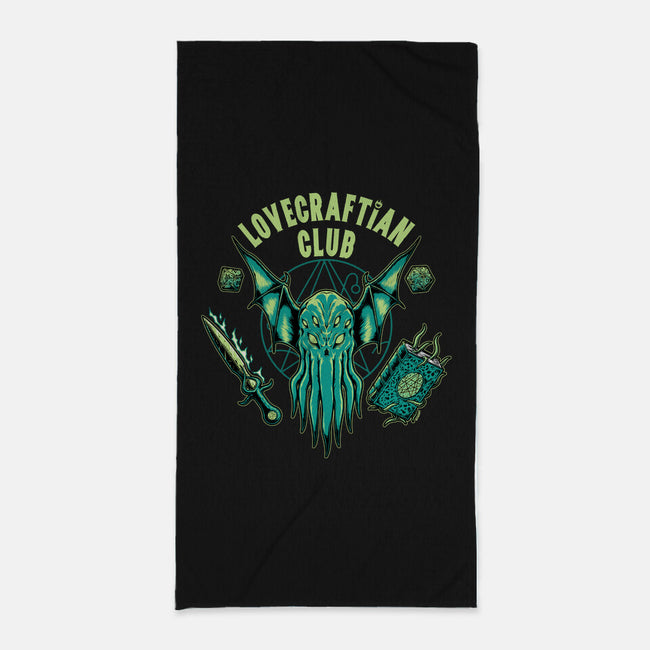 Lovecraftian Club-none beach towel-pigboom