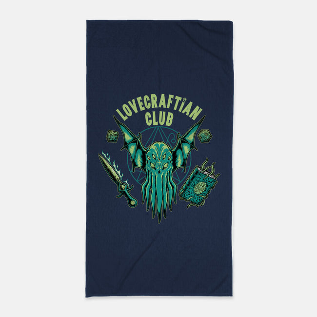 Lovecraftian Club-none beach towel-pigboom