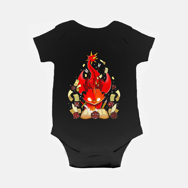 Dragon Set Dice-baby basic onesie-Vallina84