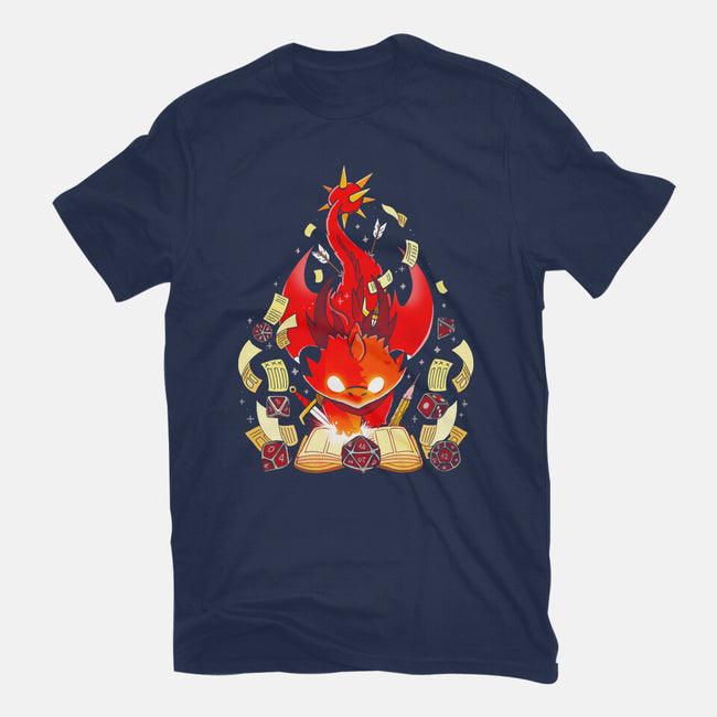 Dragon Set Dice-womens fitted tee-Vallina84