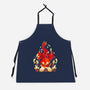 Dragon Set Dice-unisex kitchen apron-Vallina84