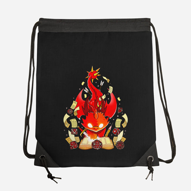 Dragon Set Dice-none drawstring bag-Vallina84