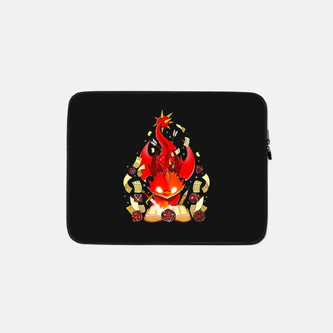 Dragon Set Dice-none zippered laptop sleeve-Vallina84