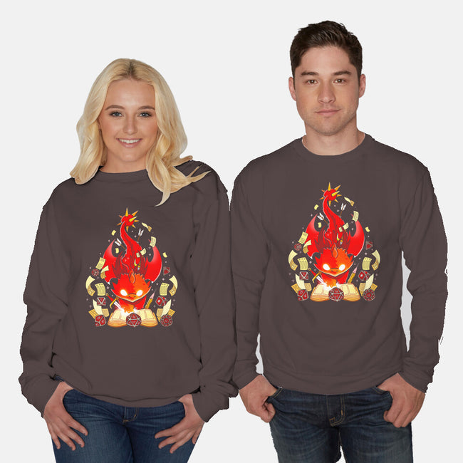 Dragon Set Dice-unisex crew neck sweatshirt-Vallina84