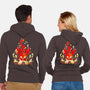 Dragon Set Dice-unisex zip-up sweatshirt-Vallina84