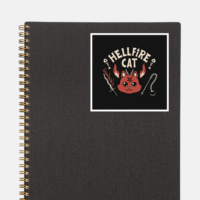 Hell Fire Cat-none glossy sticker-tobefonseca