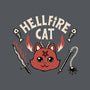 Hell Fire Cat-womens fitted tee-tobefonseca