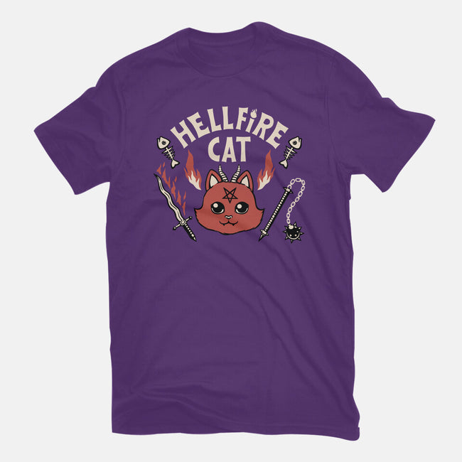 Hell Fire Cat-womens fitted tee-tobefonseca