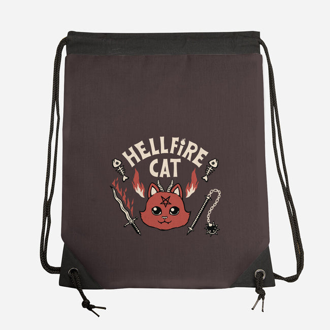 Hell Fire Cat-none drawstring bag-tobefonseca