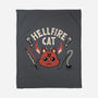 Hell Fire Cat-none fleece blanket-tobefonseca