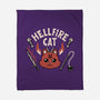 Hell Fire Cat-none fleece blanket-tobefonseca