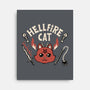 Hell Fire Cat-none stretched canvas-tobefonseca