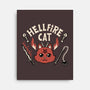 Hell Fire Cat-none stretched canvas-tobefonseca