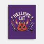 Hell Fire Cat-none stretched canvas-tobefonseca