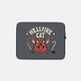 Hell Fire Cat-none zippered laptop sleeve-tobefonseca