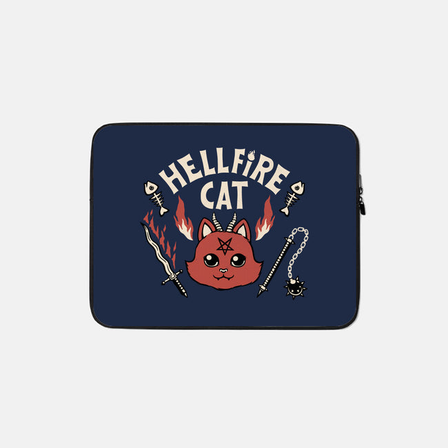 Hell Fire Cat-none zippered laptop sleeve-tobefonseca