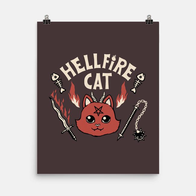 Hell Fire Cat-none matte poster-tobefonseca