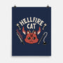 Hell Fire Cat-none matte poster-tobefonseca