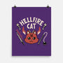 Hell Fire Cat-none matte poster-tobefonseca