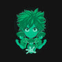 Green Hero-none removable cover w insert throw pillow-Astrobot Invention