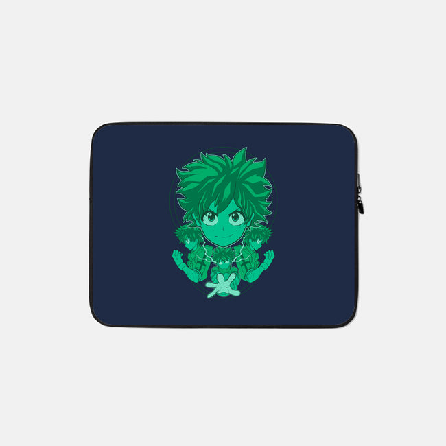 Green Hero-none zippered laptop sleeve-Astrobot Invention