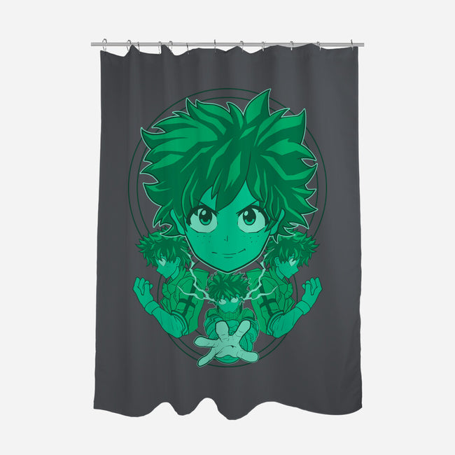 Green Hero-none polyester shower curtain-Astrobot Invention