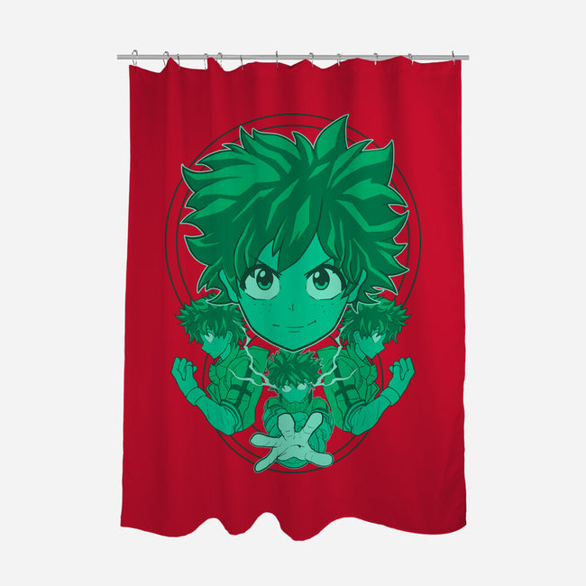 Green Hero-none polyester shower curtain-Astrobot Invention