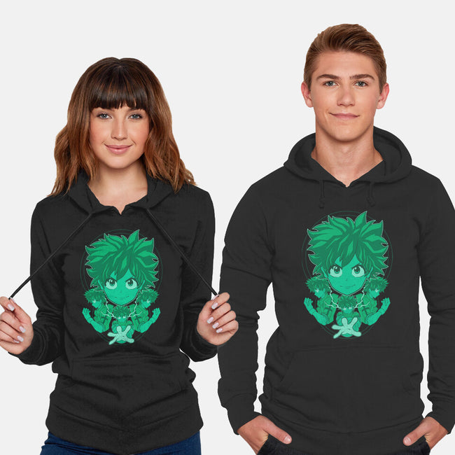 Green Hero-unisex pullover sweatshirt-Astrobot Invention