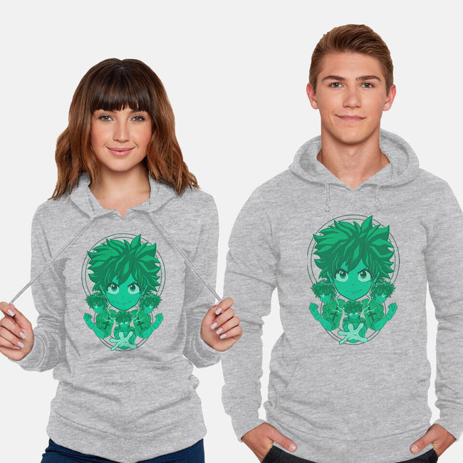 Green Hero-unisex pullover sweatshirt-Astrobot Invention