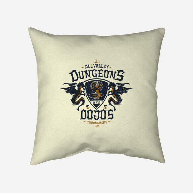 Dungeons And Dojos-none removable cover w insert throw pillow-CoD Designs
