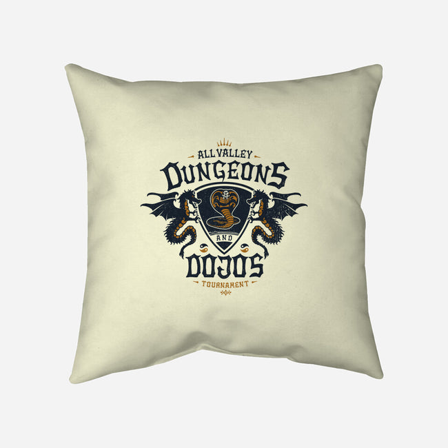 Dungeons And Dojos-none removable cover throw pillow-CoD Designs
