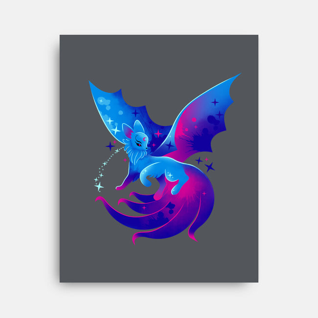 Flying Kitsune-none stretched canvas-erion_designs