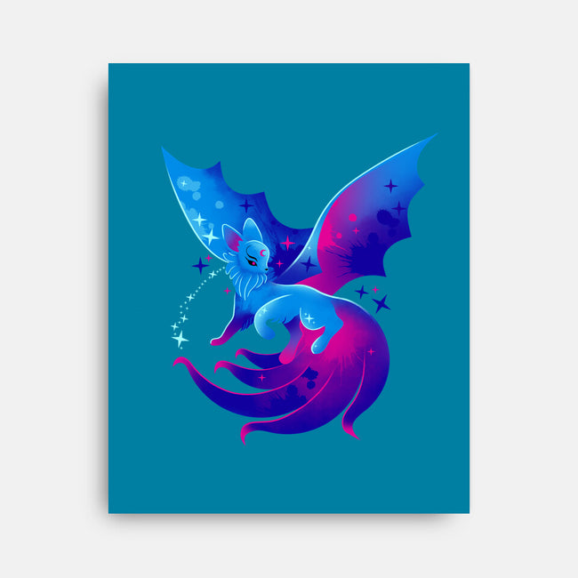 Flying Kitsune-none stretched canvas-erion_designs