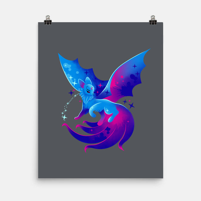Flying Kitsune-none matte poster-erion_designs